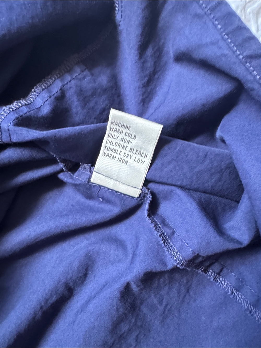Talbots Navy Sleeveless Button-Front Shirt - Picture 7 of 9
